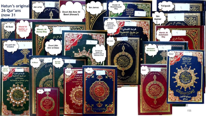 31 different Arabic versions of Quran