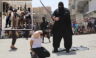 A Muslim executor behead a man